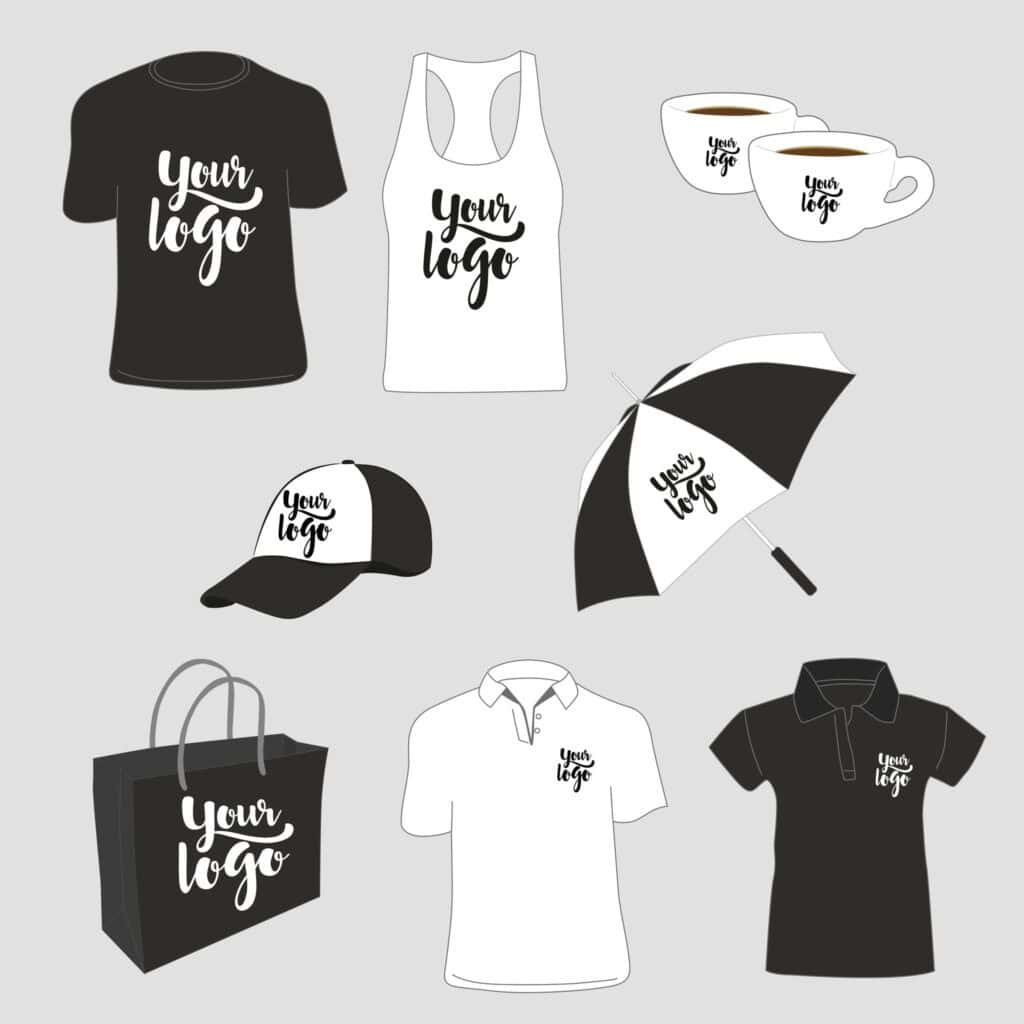Selection of branded promotional products